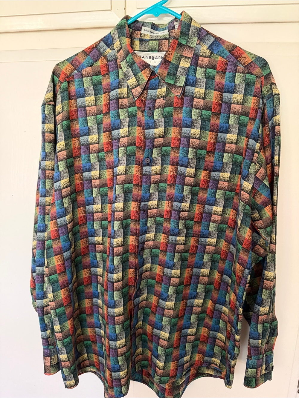 Jhane Barnes Multicolor Check Button-Down Shirt